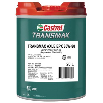 Castrol Transmax Axle EPX 80W-90 Oil 20L - 3430290